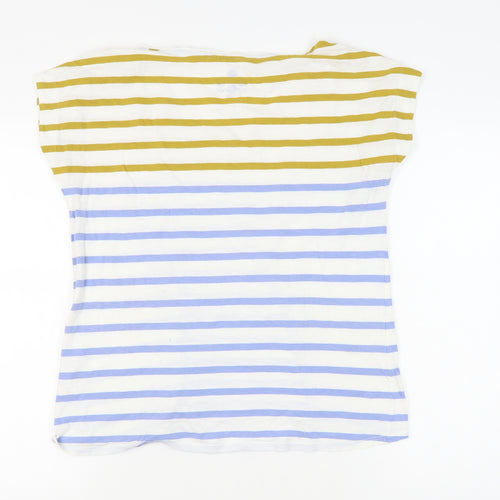 White Stuff Women's Multicoloured Striped T-Shirt, Size 12