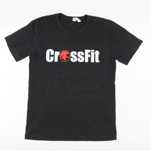 Bella + Canvas Unisex Grey CrossFit T-Shirt, S