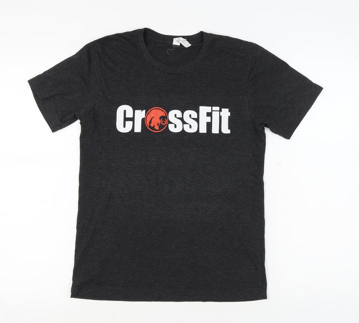 Bella + Canvas Unisex Grey CrossFit T-Shirt, S