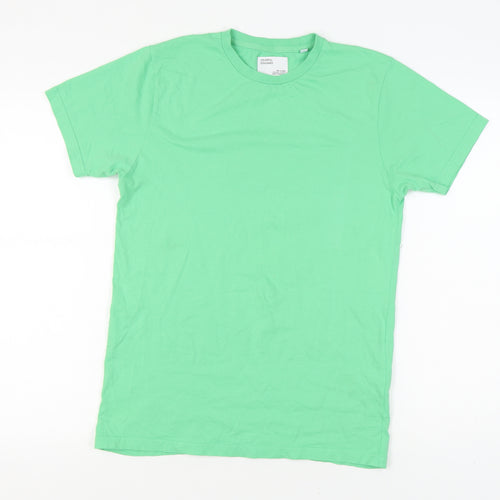 Colorful Standard Men's XS Green Cotton T-Shirt
