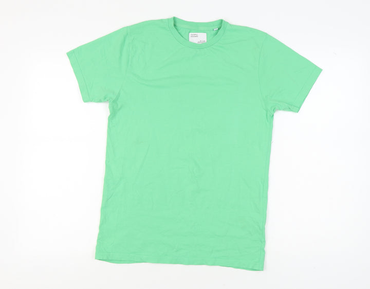 Colorful Standard Men's XS Green Cotton T-Shirt