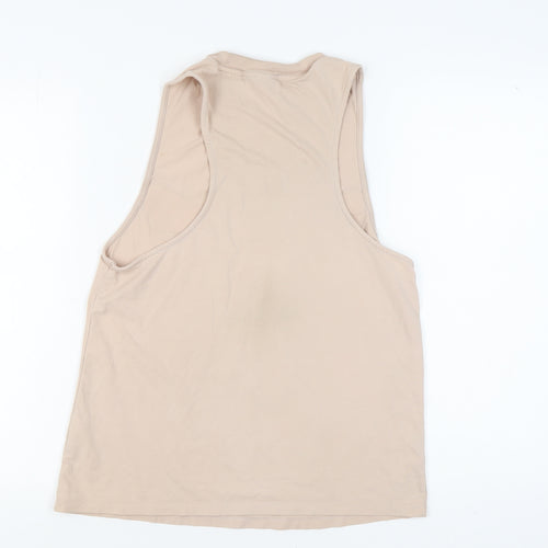 Adidas Women's Beige Tank Top Size 12 Casual Cotton Blend