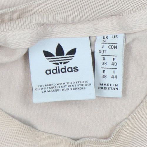 Adidas Women's Beige Tank Top Size 12 Casual Cotton Blend