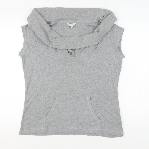Fat Face Women's Grey Sleeveless Hoodie Size 18 Regular
