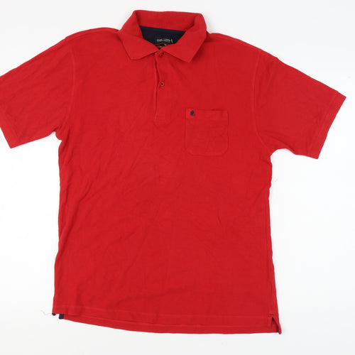 Park Lane Men's Red Polo Shirt XL Short Sleeve