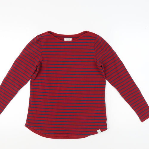 Fat Face Women’s Red Striped Long Sleeve T-Shirt