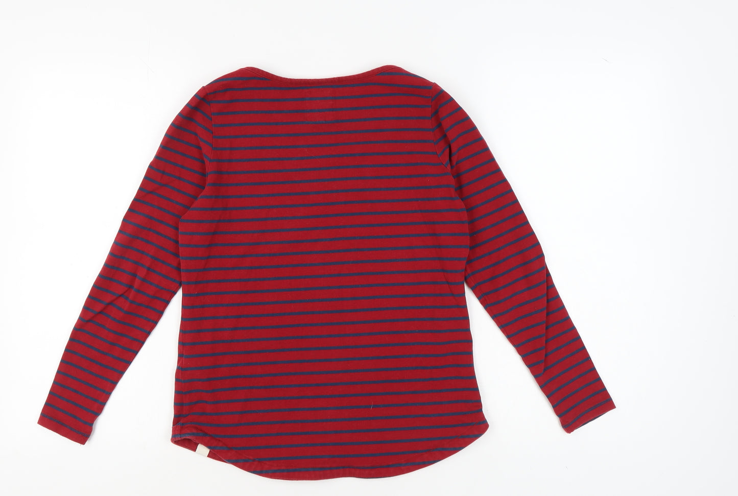 Fat Face Women’s Red Striped Long Sleeve T-Shirt