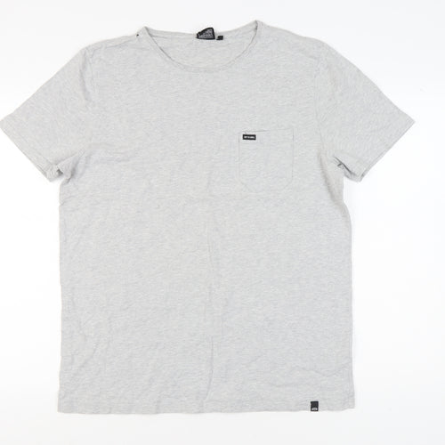 Animal Men's Grey T-Shirt, Size L, Crew Neck, Short Sleeve
