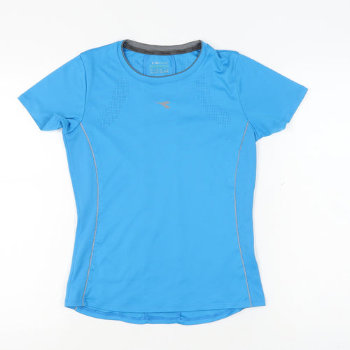 Diadora Women's Blue Athletic T-Shirt S