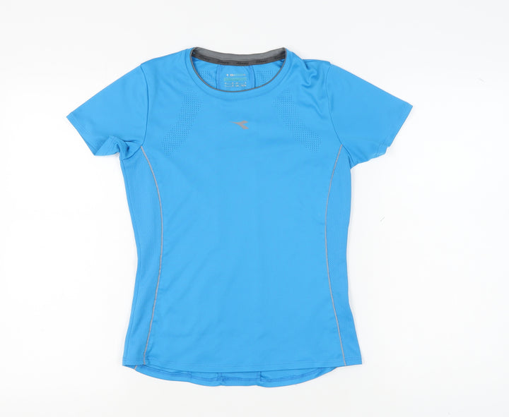 Diadora Women's Blue Athletic T-Shirt S