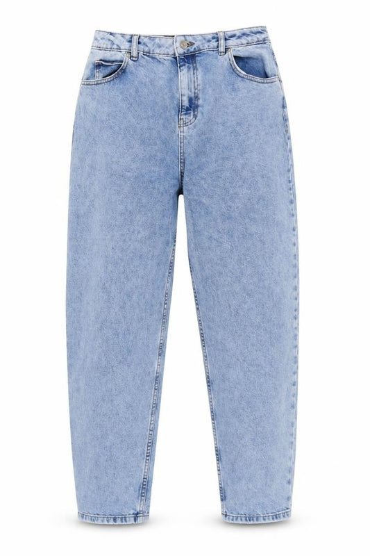 Front view of ASOS DESIGN Women’s Blue Jeans, size UK 32, Light Wash
