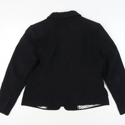Marks and Spencer Women's Black Blazer UK 16 Classic Fit