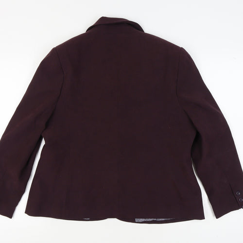 Isle Women's Purple Blazer Size 16 Regular Lined