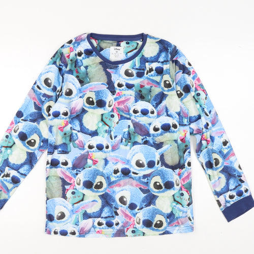 Disney Women's Multicoloured Stitch Pyjama Top Size 6-8