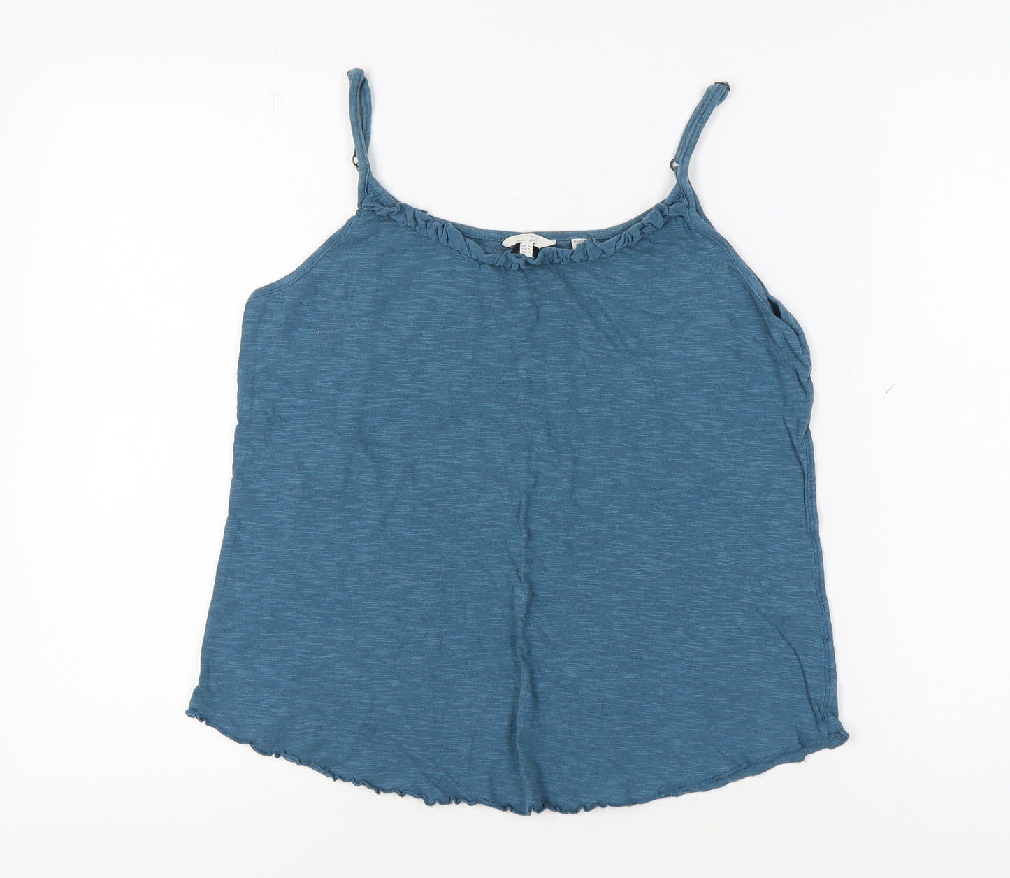 FatFace Women's Blue Cotton Camisole Tank Top Size 14