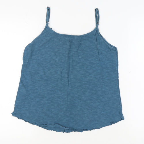 FatFace Women's Blue Cotton Camisole Tank Top Size 14