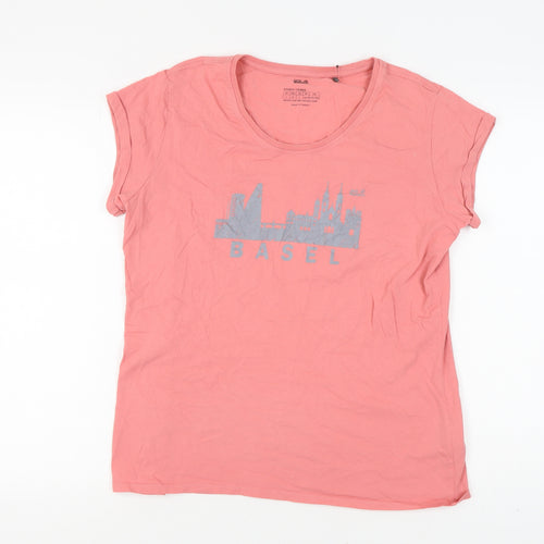 Jack Wolfskin Women's Pink T-Shirt, Size L, Casual