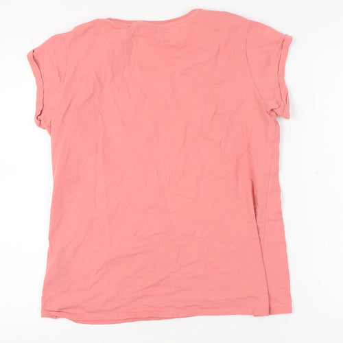 Jack Wolfskin Women's Pink T-Shirt, Size L, Casual