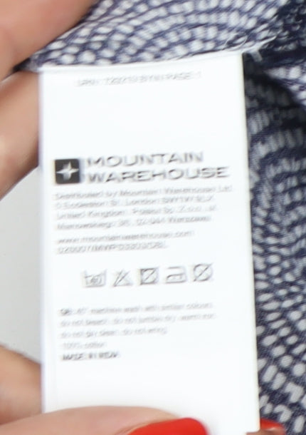 Mountain Warehouse Women's Blue Geometric Tunic, Size 8