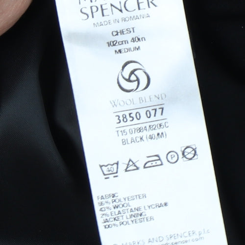 Marks and Spencer Men's Black Tuxedo Jacket, Size 40R