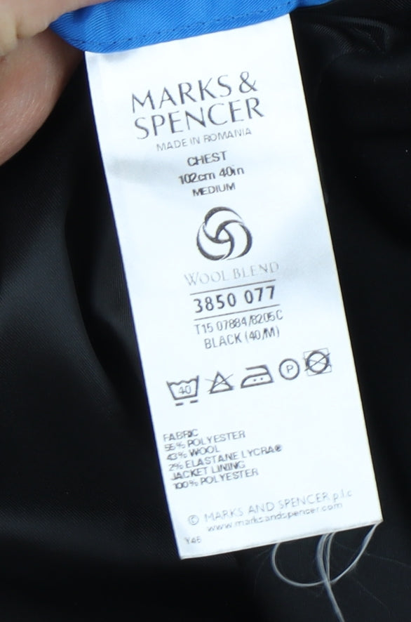 Marks and Spencer Men's Black Tuxedo Jacket, Size 40R