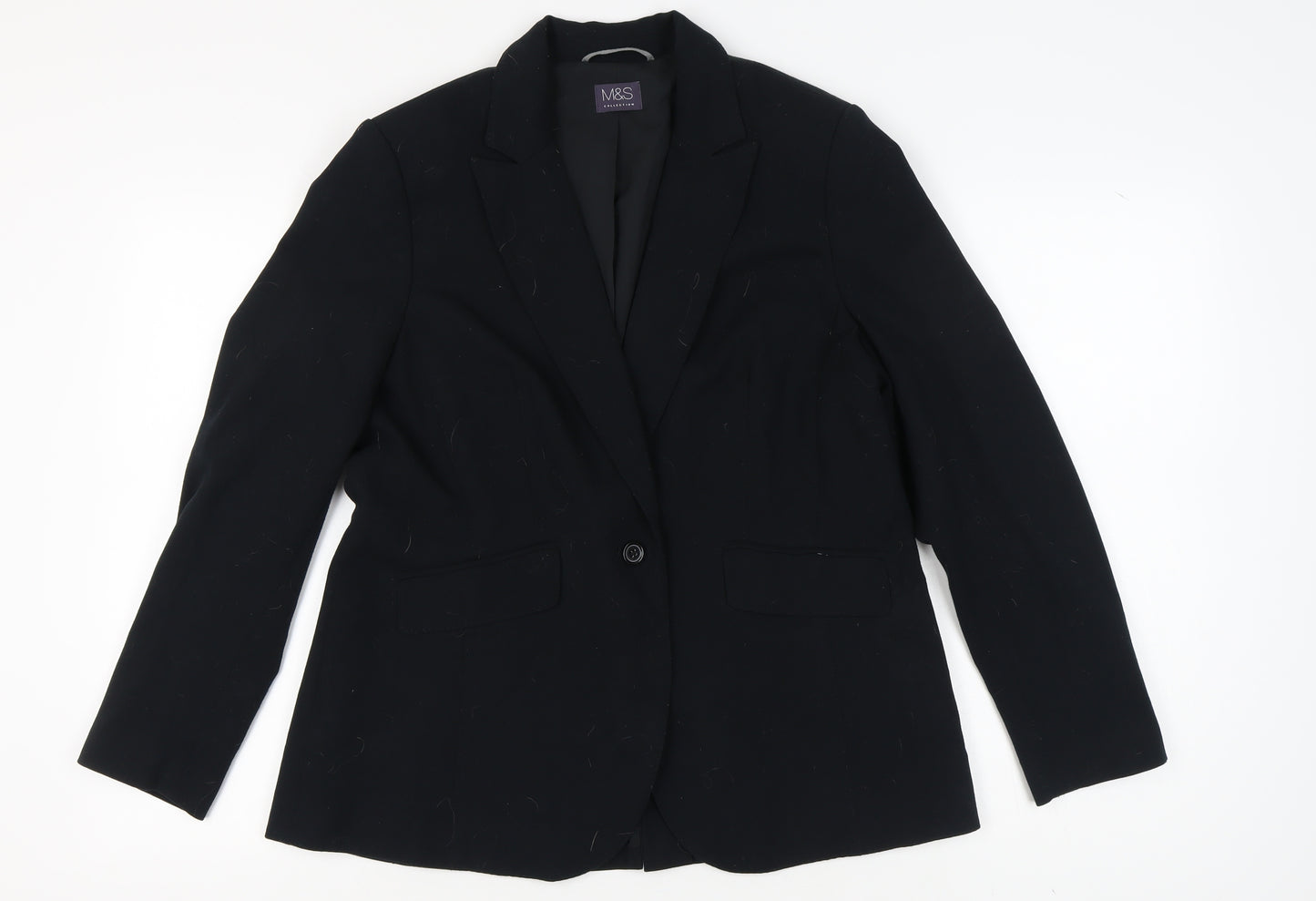 Marks and Spencer Women's Black Blazer, Size 16