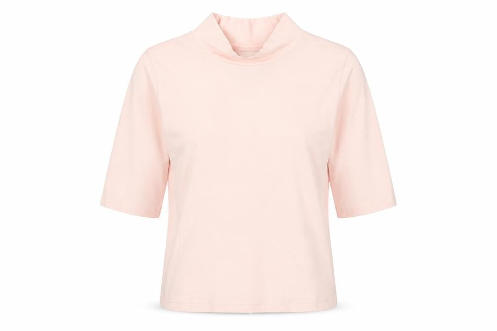 Abercrombie Kids Girls Pink XL Mock Neck 3/4 Sleeve Top