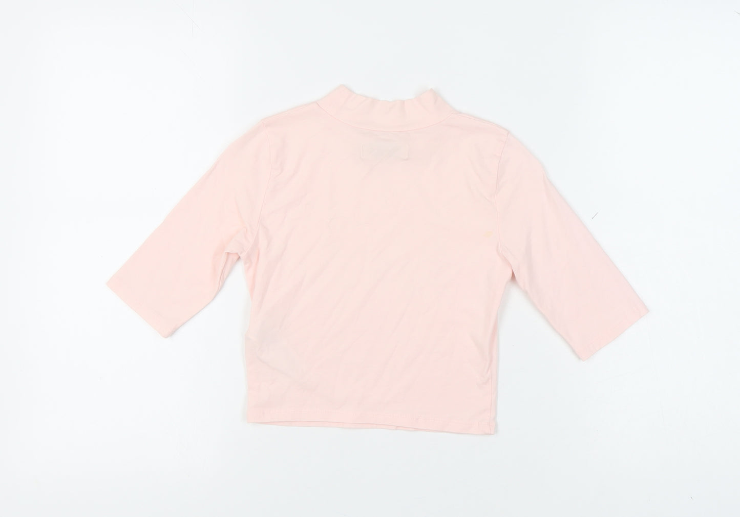 Abercrombie Kids Girls Pink XL Mock Neck 3/4 Sleeve Top