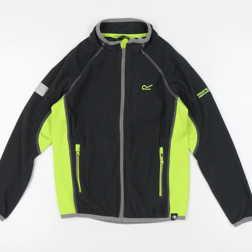 Regatta Black Unisex Kids Track Jacket 9-10 Years