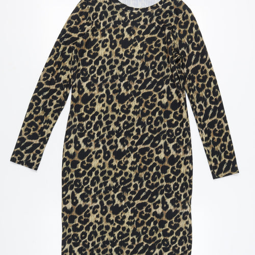 New Look Women's Leopard Print Dress Size 8