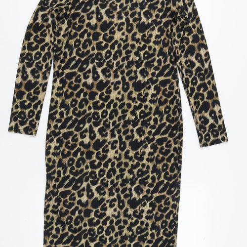 New Look Women's Leopard Print Dress Size 8