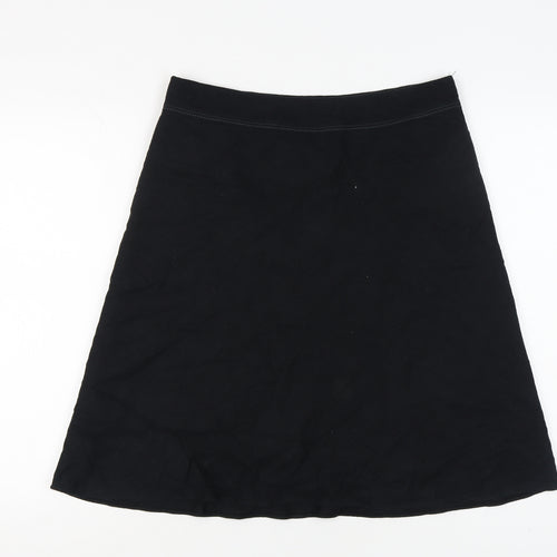 Marks and Spencer Women's Black A-Line Skirt Size 14