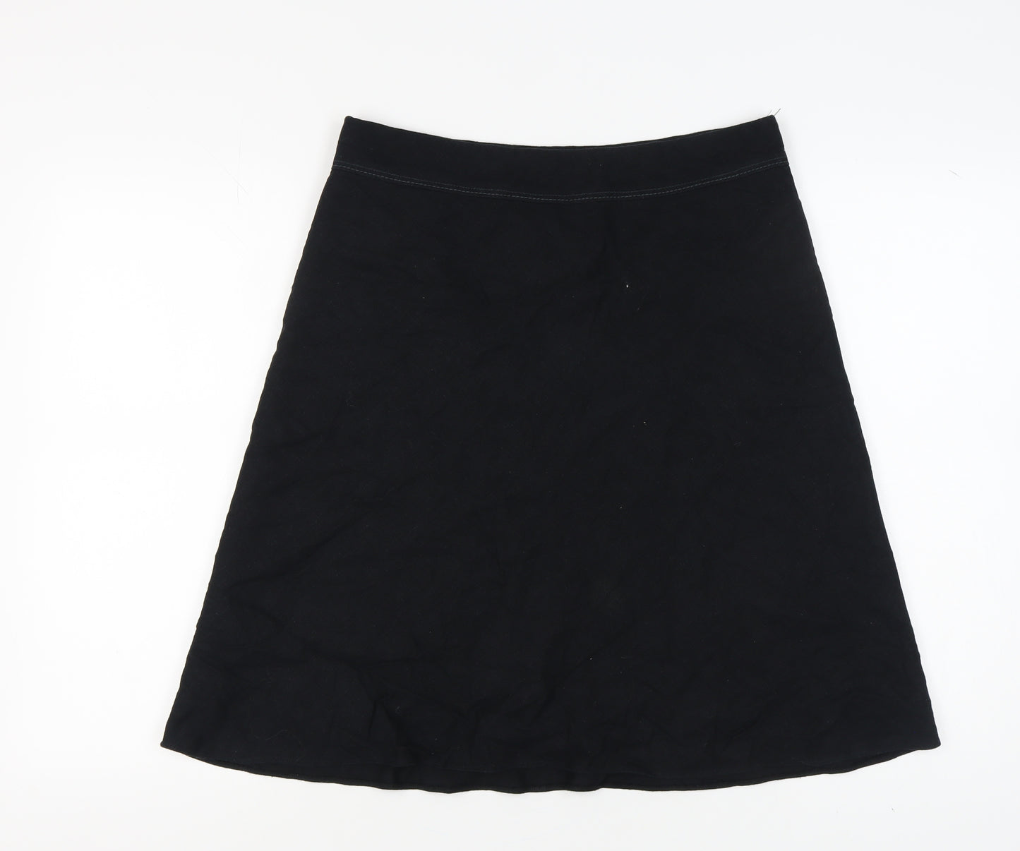 Marks and Spencer Women's Black A-Line Skirt Size 14