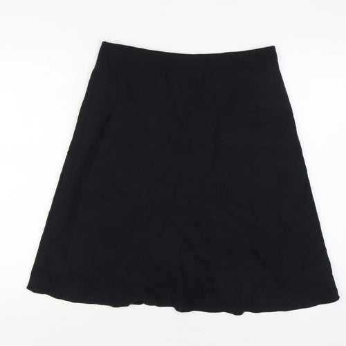 Marks and Spencer Women's Black A-Line Skirt Size 14