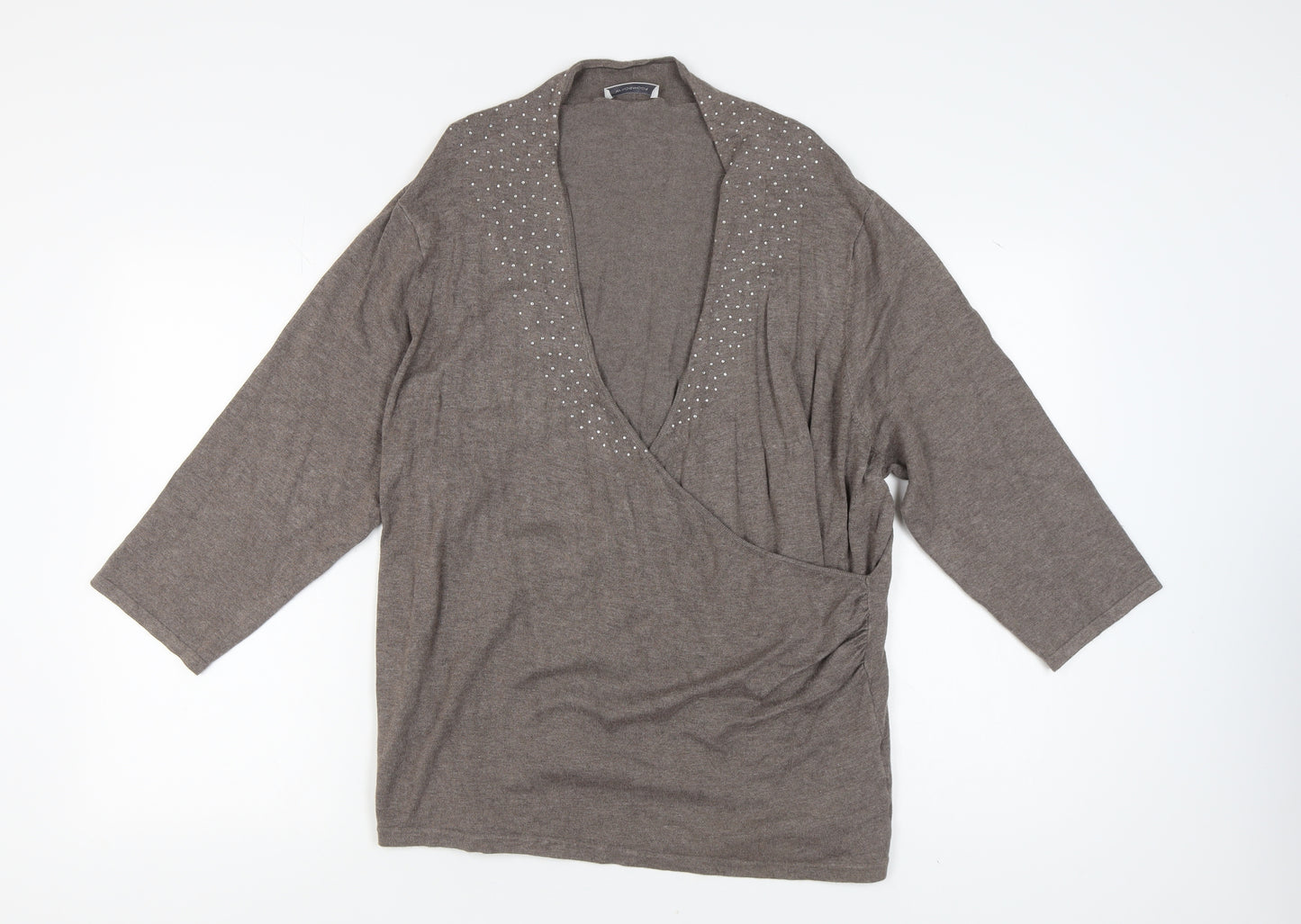 Windsmoor Women's Brown Wrap Jumper XL