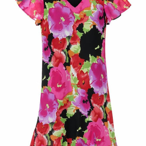 Positive Attitude Women’s Multicoloured Floral Dress Size 12