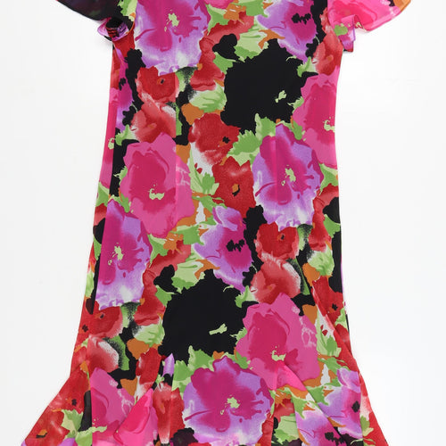 Positive Attitude Women’s Multicoloured Floral Dress Size 12