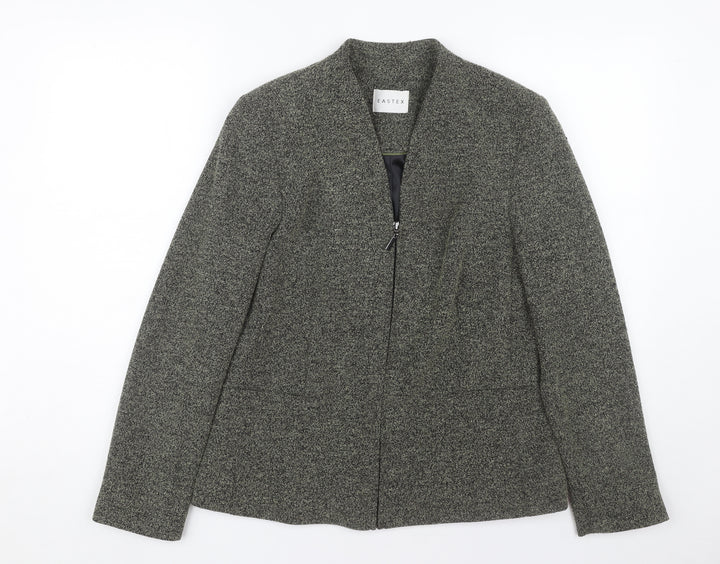 Eastex Women's Grey Mid-Length Jacket Size 10