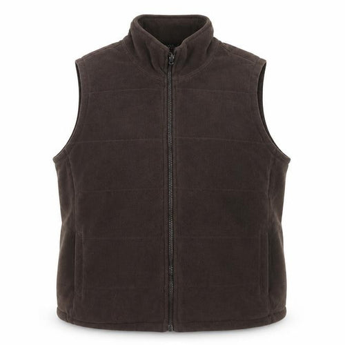 Lands' End Women's Brown Fleece Waistcoat XL