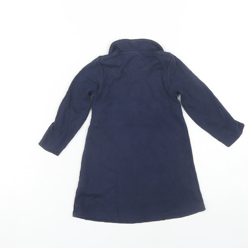 Jasper Conran Girls Blue Shirt Dress 18-24 Months
