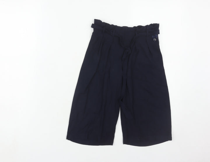 Jasper Conran Girls Black Paperbag Trousers 5-6 Years