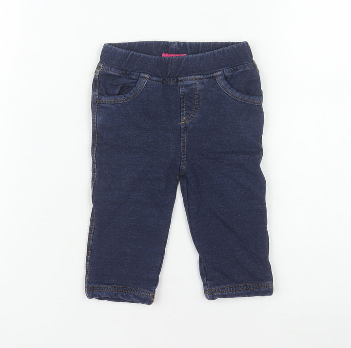 Joules Unisex Baby Blue Jogger Jeans, 9-12 Months, Elastic Waist