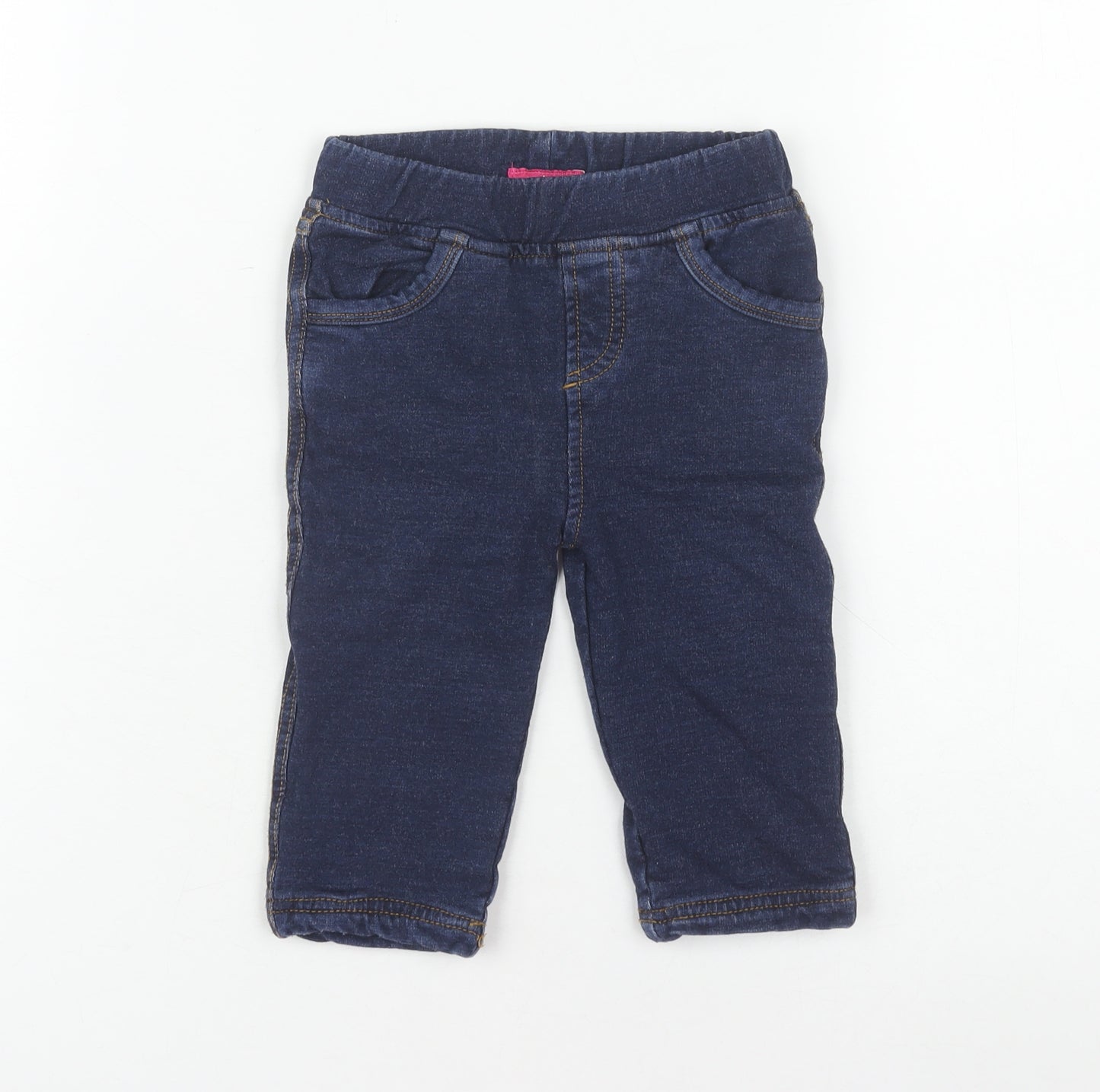 Joules Unisex Baby Blue Jogger Jeans, 9-12 Months, Elastic Waist