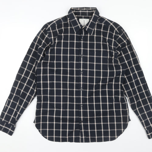 Jasper Conran Men's Blue Check Long Sleeve Shirt M