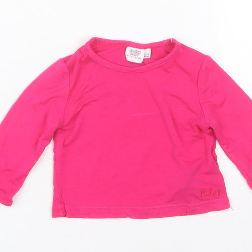 Ted Baker Unisex Baby Pink Long Sleeve T-Shirt 0-3 Months