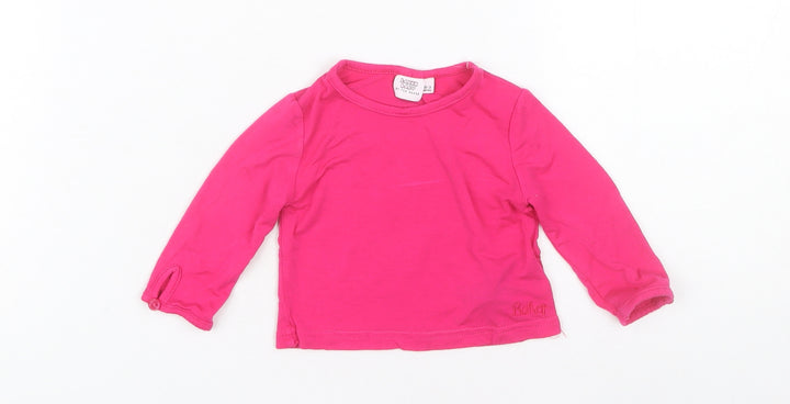 Ted Baker Unisex Baby Pink Long Sleeve T-Shirt 0-3 Months