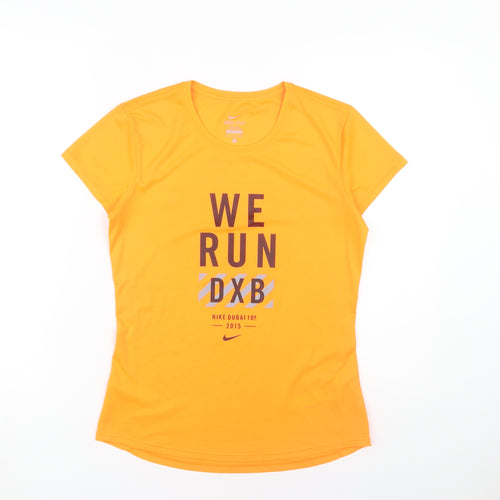 Nike Women's Orange Running T-Shirt S
