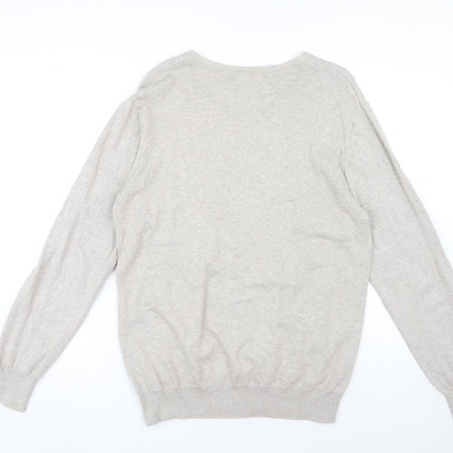 Jeff Banks Men's Beige V-Neck Pullover Jumper M
