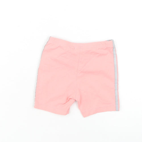 Adidas Unisex Baby Pink Shorts 18-24 Months Elastic Waist