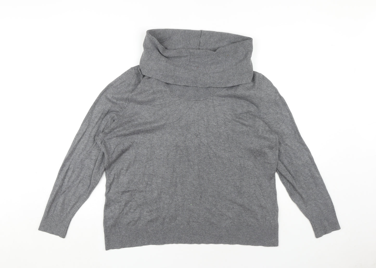 Alexon Women's Grey Cowl Neck Pullover Jumper XL